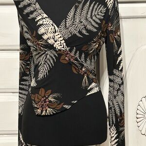 Floral Bodysuit  - Black and Brown